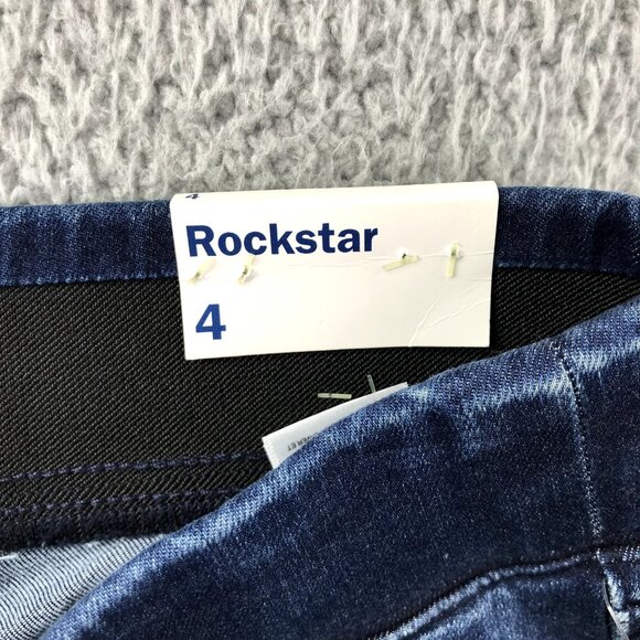 OLD NAVY Womens Size 4 Rockstar Raw/Cut Hem Dark Wash Ankle Jegging Jeans NEW - Picture 8 of 16
